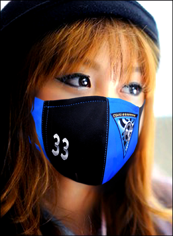 最新型！時のマスク＝TOKINOMASK【京都スポーツ.com=KYOTOSPORTS.com：安心安全三層構造高機能性マスク ＫＴＯＭ－６６６】／プロスポーツ選手が好んで愛用するアスリート向けの水着素材のスポーツマスクです。限定の希少生地製の京都スポーツ.comマスクです。
